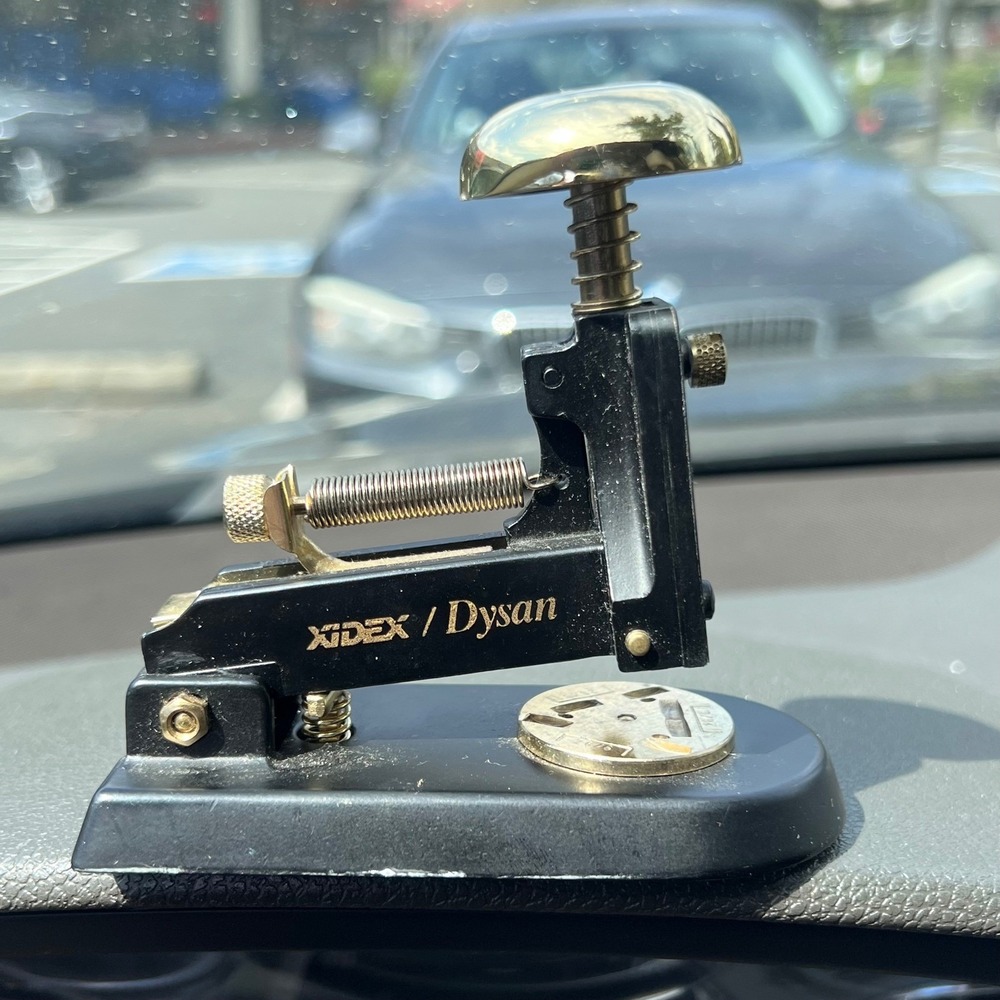 Vintage El Casco Xidex Dysan M-1 Stapler Black Gold Spain Luxury Office Decor